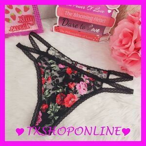 ❣️👙 {Victoria's Secret} Floral lace V-string thong 👙 ❣️ NWT